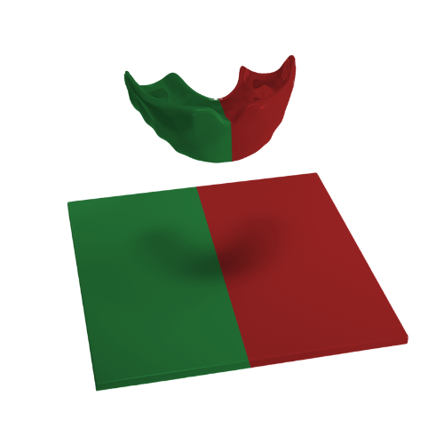 Design your own mouthguard blank in two colours or patterns