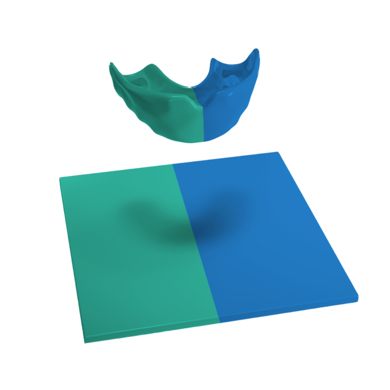 Design your own mouthguard blank in two colours or patterns